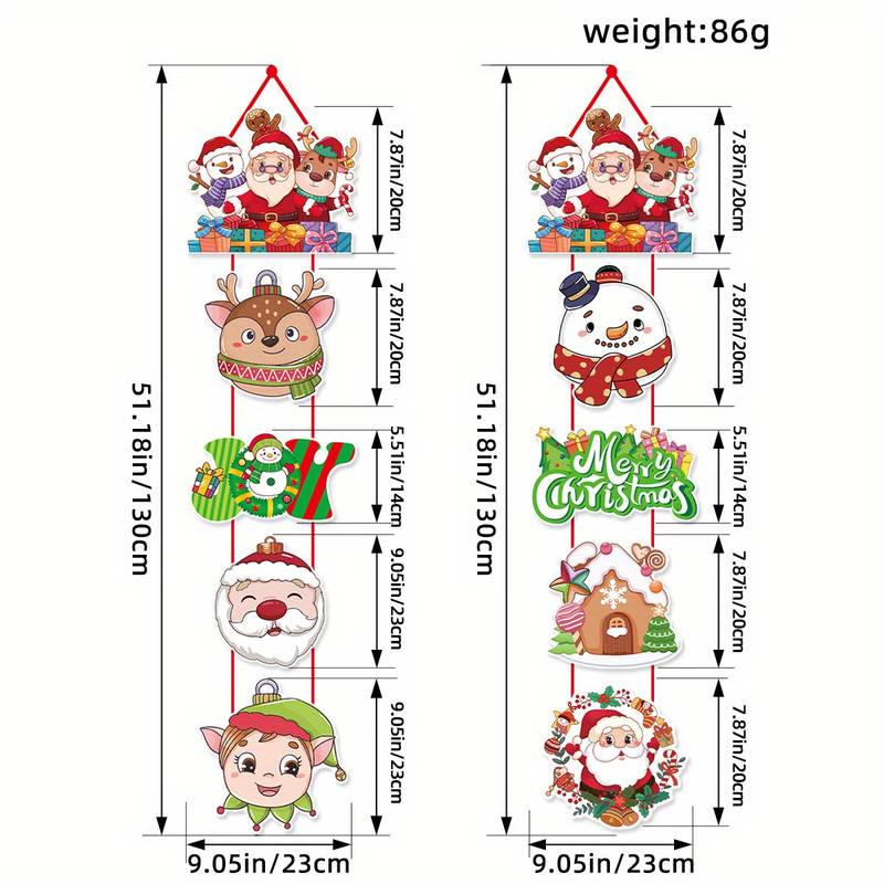🔥Santa Claus and Snowman Themed Holiday Party Decorations🎅 Christmas Door Curtain Decorations - Image 11