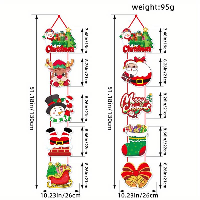 🔥Santa Claus and Snowman Themed Holiday Party Decorations🎅 Christmas Door Curtain Decorations - Image 12