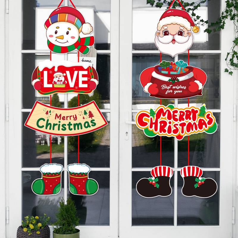 🔥Santa Claus and Snowman Themed Holiday Party Decorations🎅 Christmas Door Curtain Decorations - Image 5