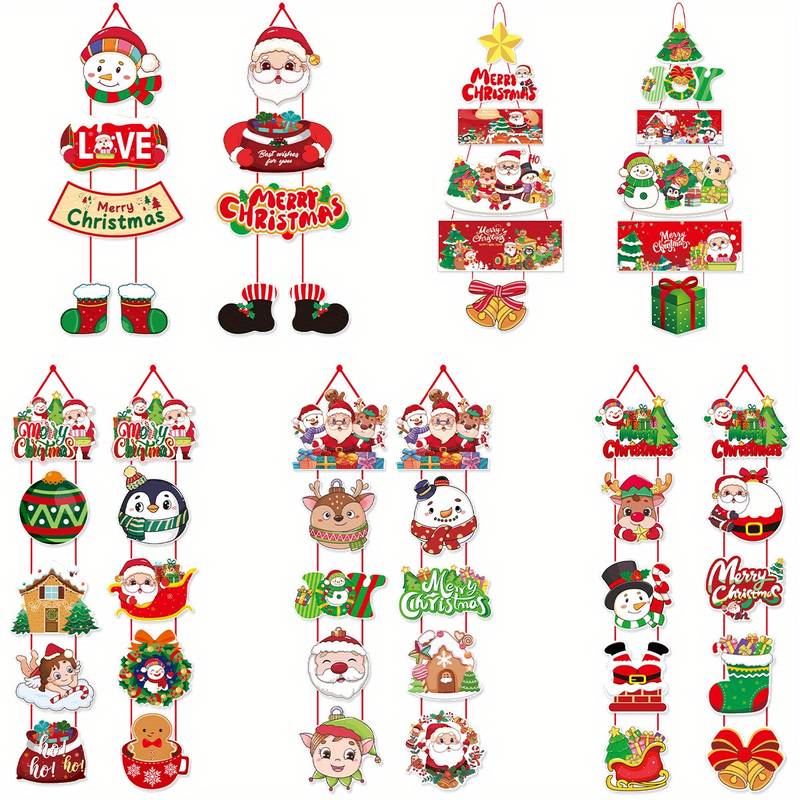 🔥Santa Claus and Snowman Themed Holiday Party Decorations🎅 Christmas Door Curtain Decorations - Image 7