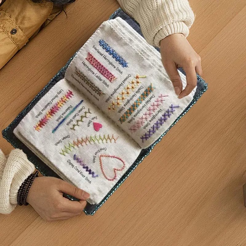 🔥 🌈Beginner-Friendly💕 Embroidery Stitch Book - Image 5