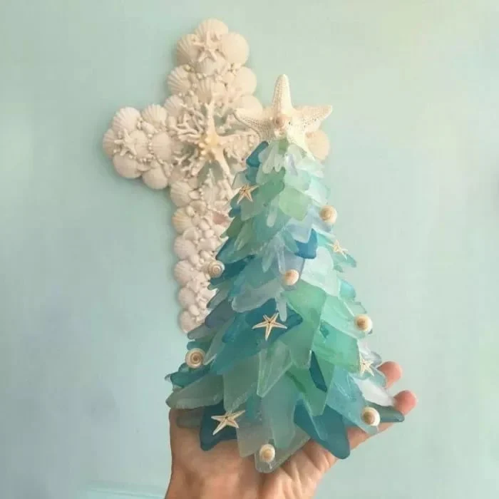 Clearance Sale - 49% OFFđSea Glass Christmas Tree