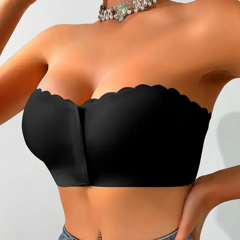 🔥Seamless Front Closure Strapless Bandeau Bra - Image 5