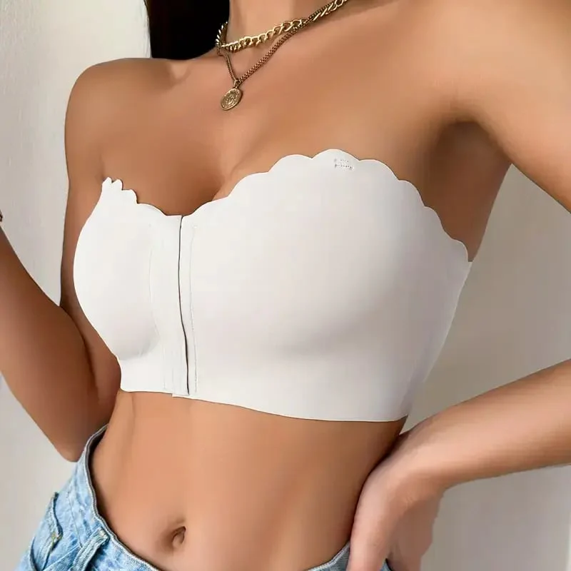 🔥Seamless Front Closure Strapless Bandeau Bra - Image 7