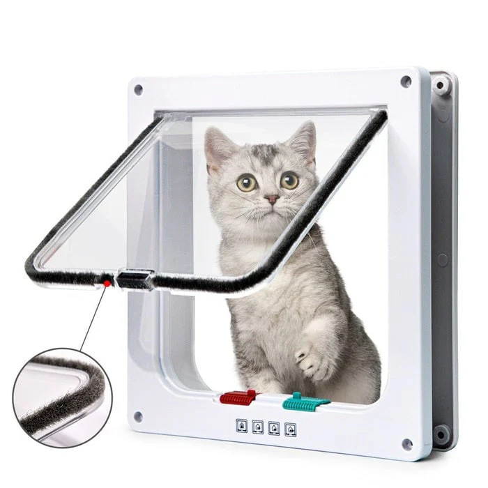 4 Way Security Lock Flap Door - Cat Flap Door for Interior Exterior Door - Image 5