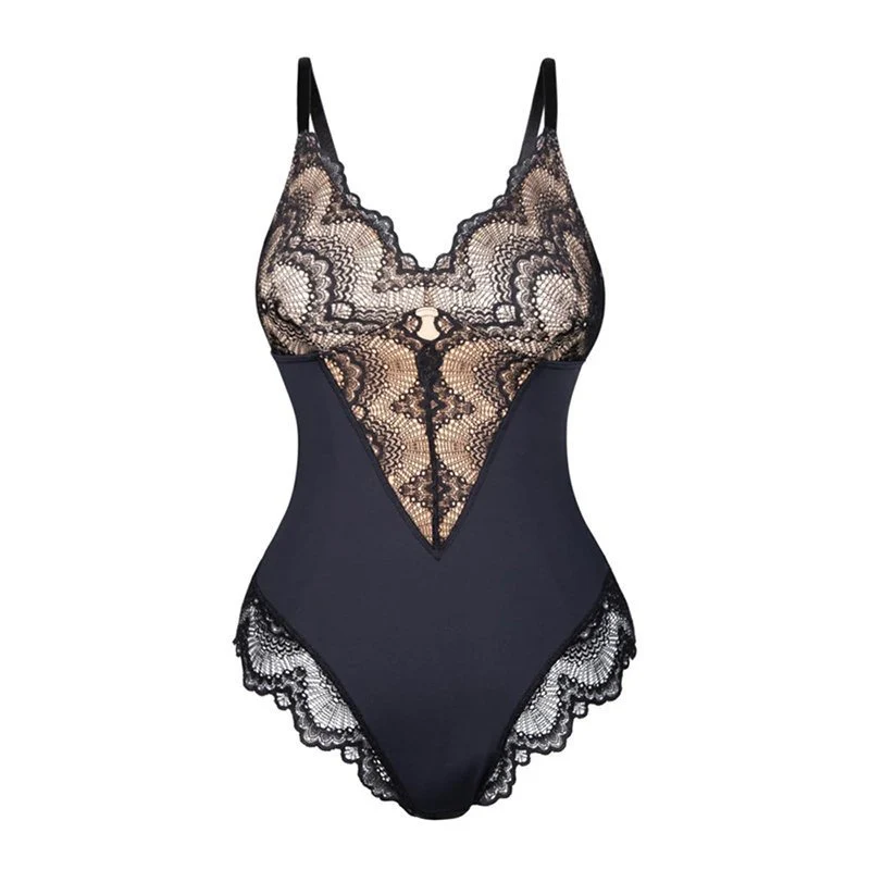 2023 summer Sexy Lace Tummy Control Bodysuit - Image 10