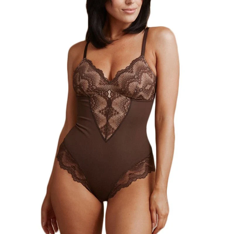 2023 summer Sexy Lace Tummy Control Bodysuit - Image 4