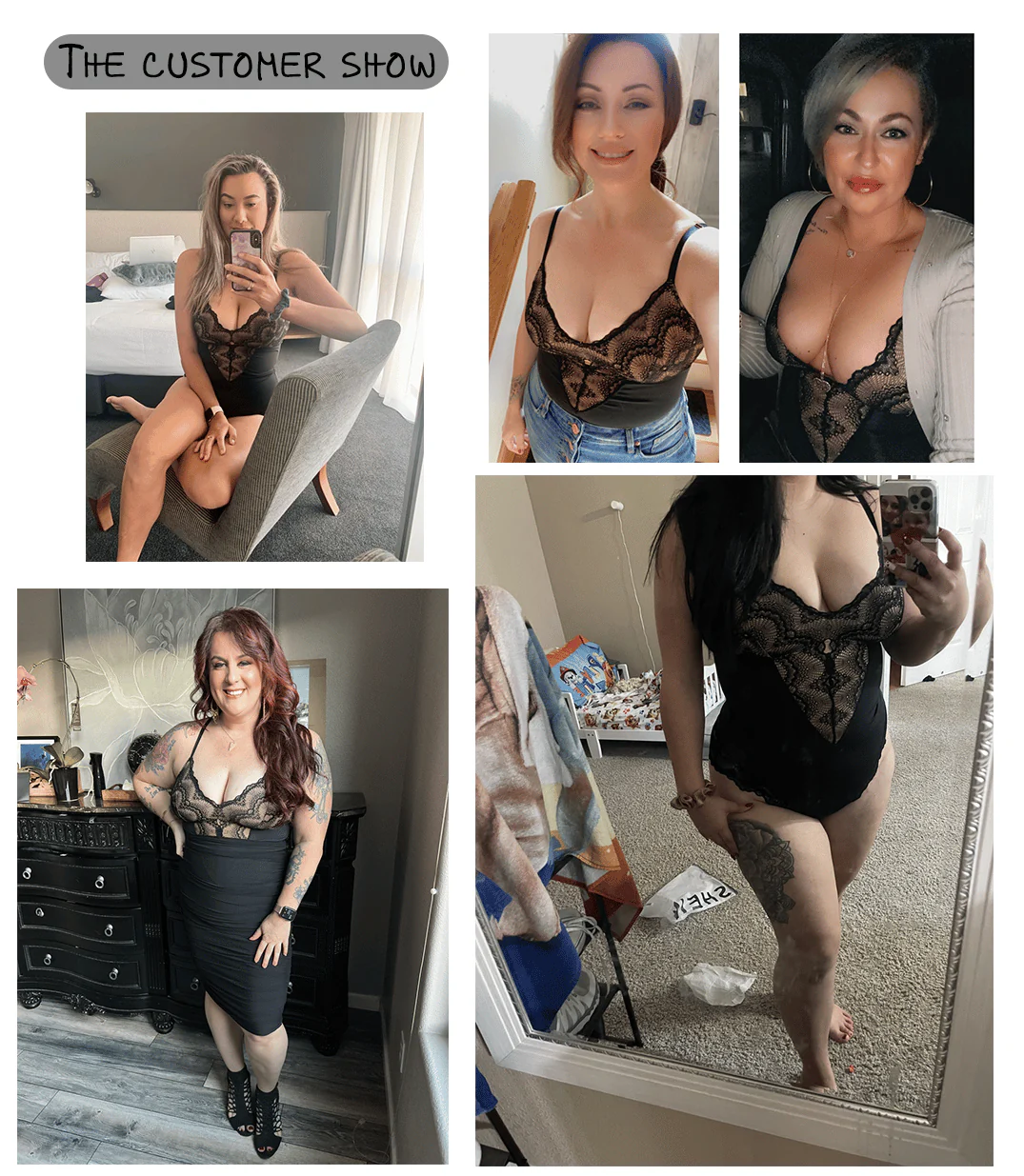 2023 summer Sexy Lace Tummy Control Bodysuit - Image 6