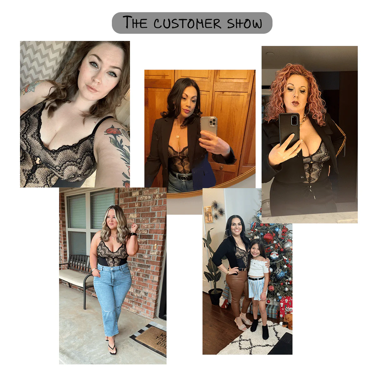 2023 summer Sexy Lace Tummy Control Bodysuit - Image 7