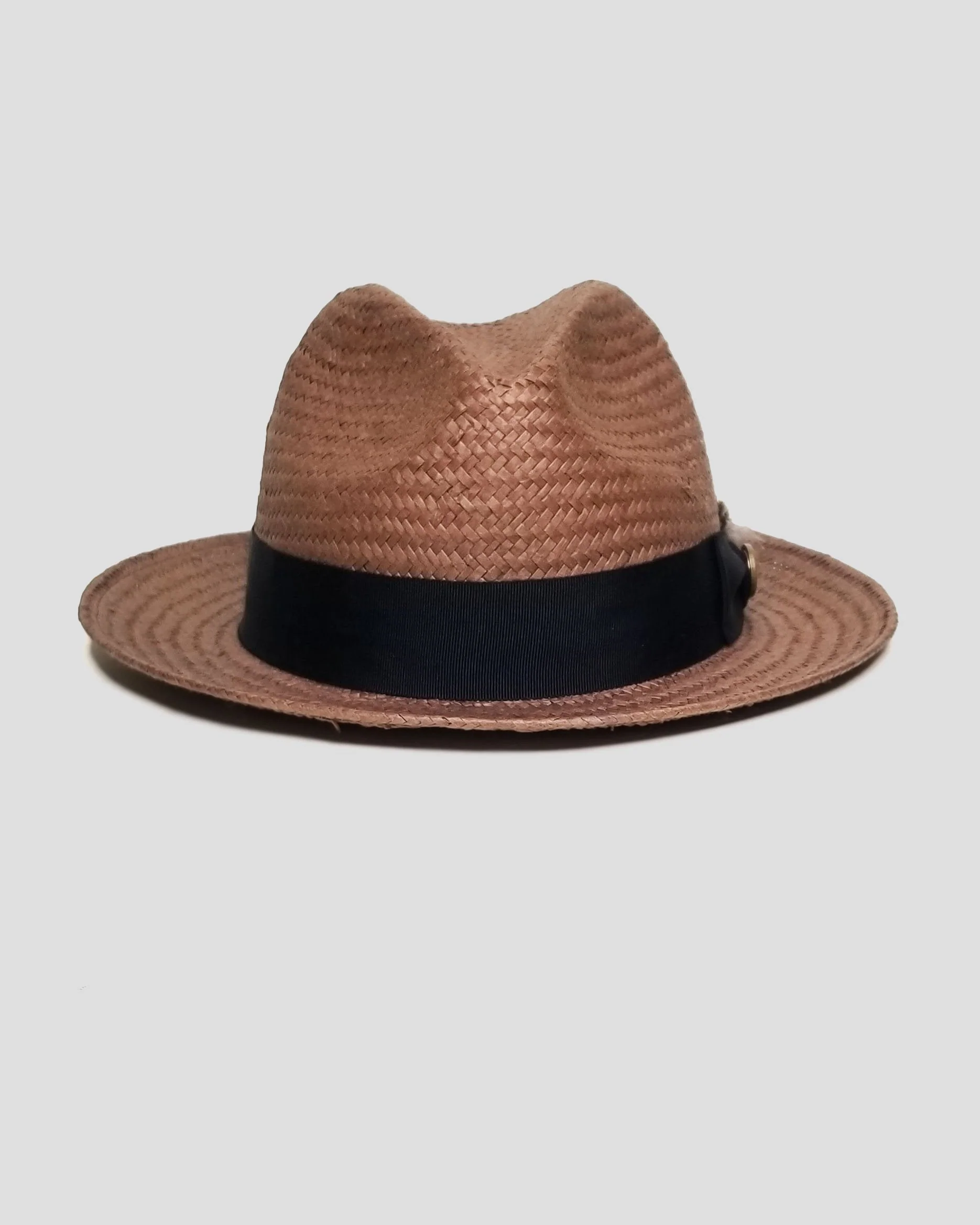 Miller Ranch Straw Trilby Fedora – Coffee[Fast shipping and box packing] - Image 2