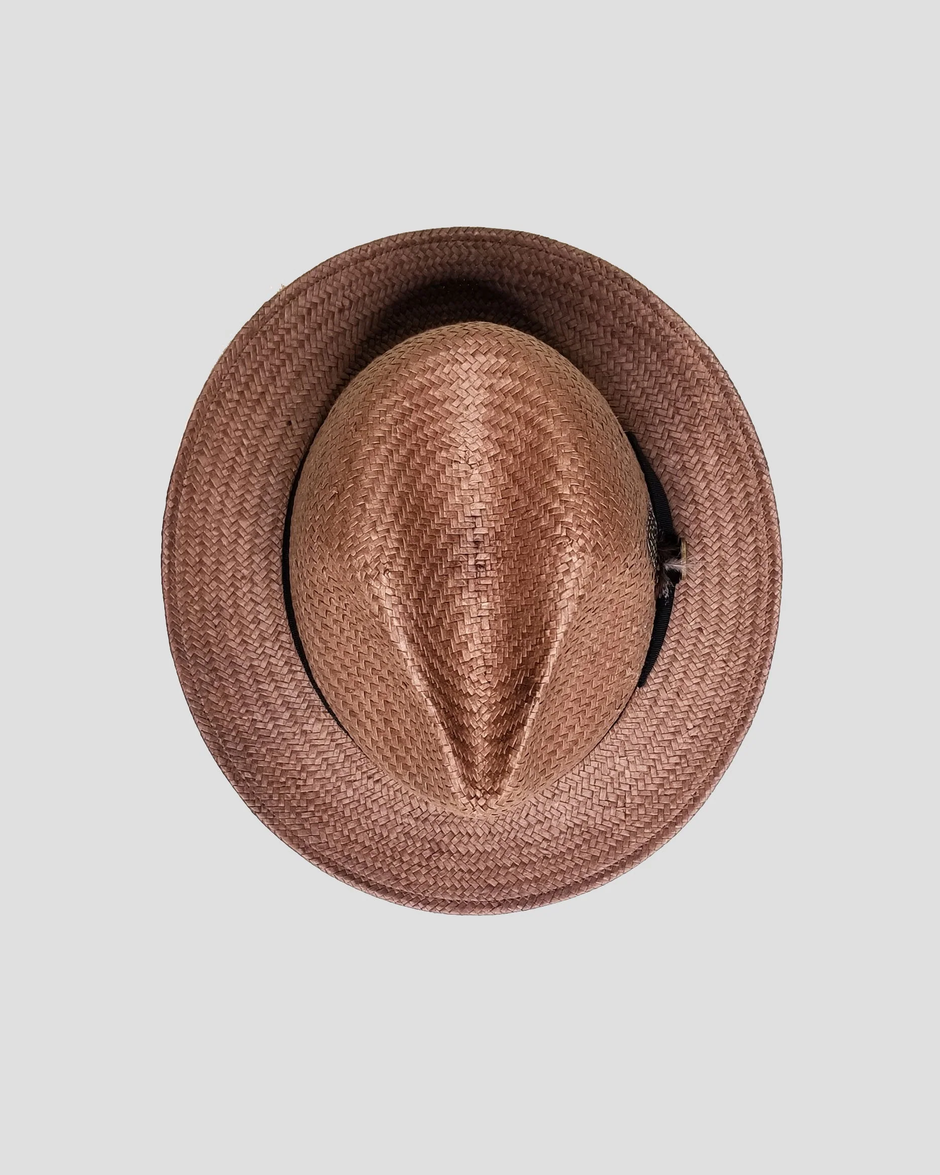 Miller Ranch Straw Trilby Fedora – Coffee[Fast shipping and box packing] - Image 3