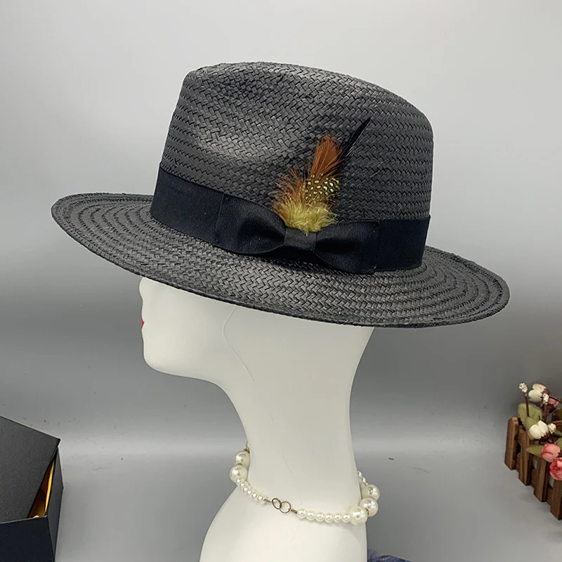 Miller Ranch Straw Trilby Fedora – Coffee[Fast shipping and box packing] - Image 7