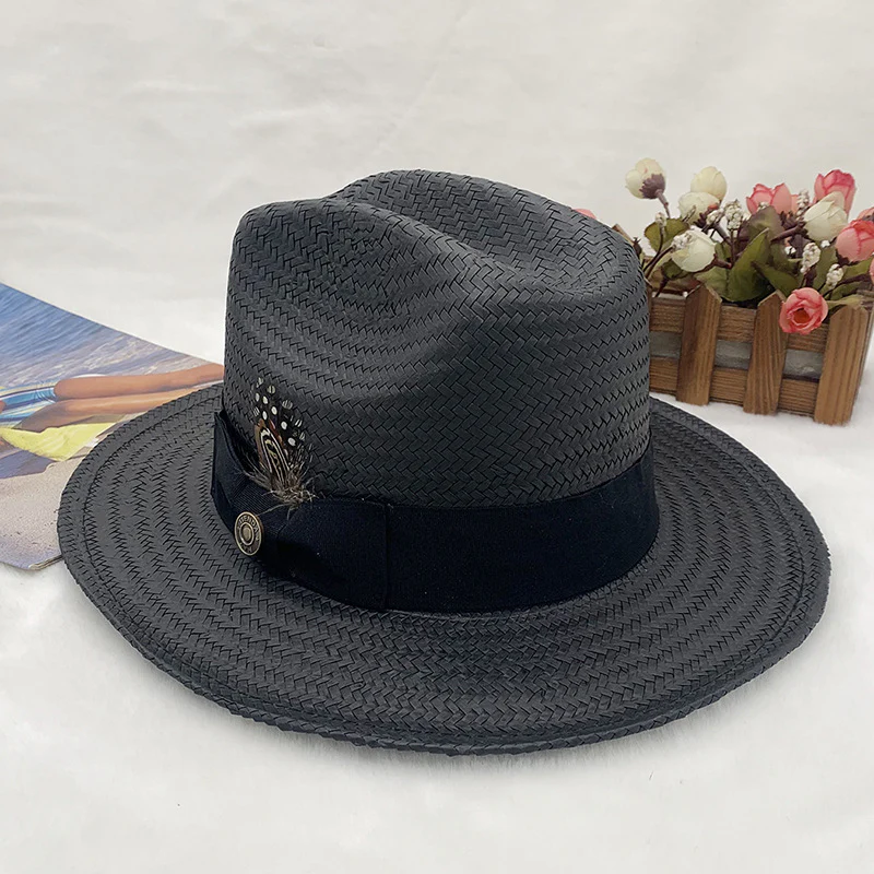 Miller Ranch Straw Trilby Fedora – Coffee[Fast shipping and box packing] - Image 9