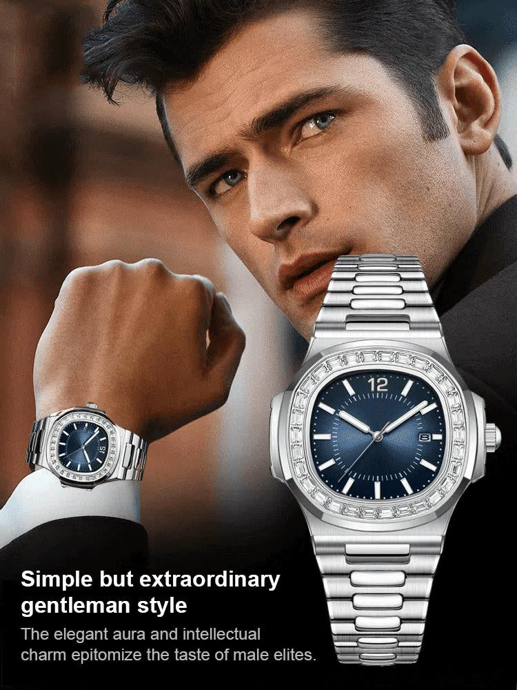 🔥🔥🔥British Style Square Luxury Waterproof Quartz Watch for Men
