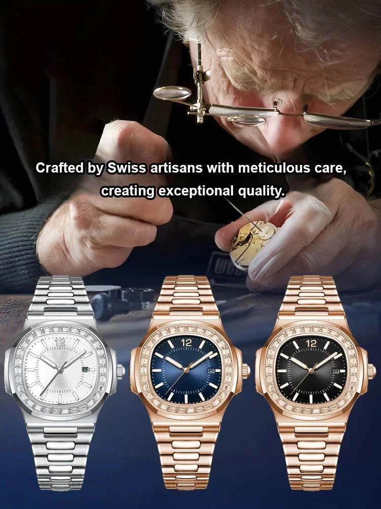 🔥🔥🔥British Style Square Luxury Waterproof Quartz Watch for Men - Image 3