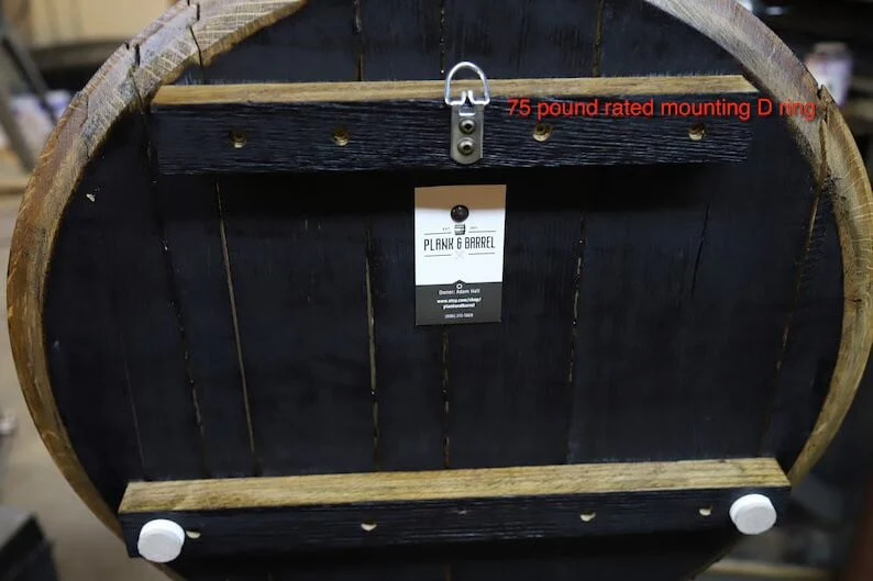 Bourbon whiskey barrel shelf - Image 10