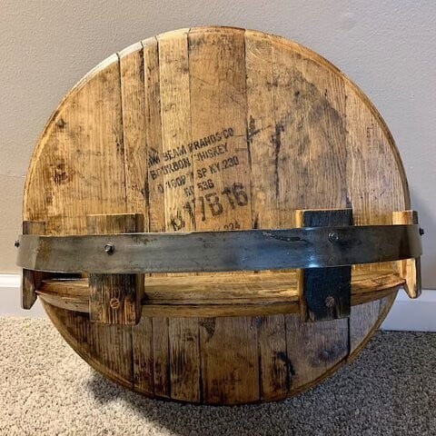 Bourbon whiskey barrel shelf - Image 7