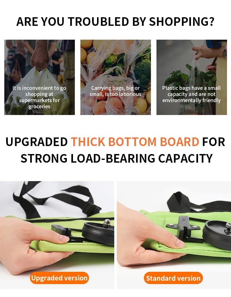 🔥Shopping Bag Folding Green Bag - Image 2