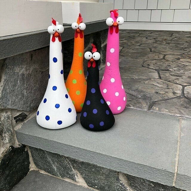 🔥Garden resin ornaments-Silly Chicken Decor - Image 4