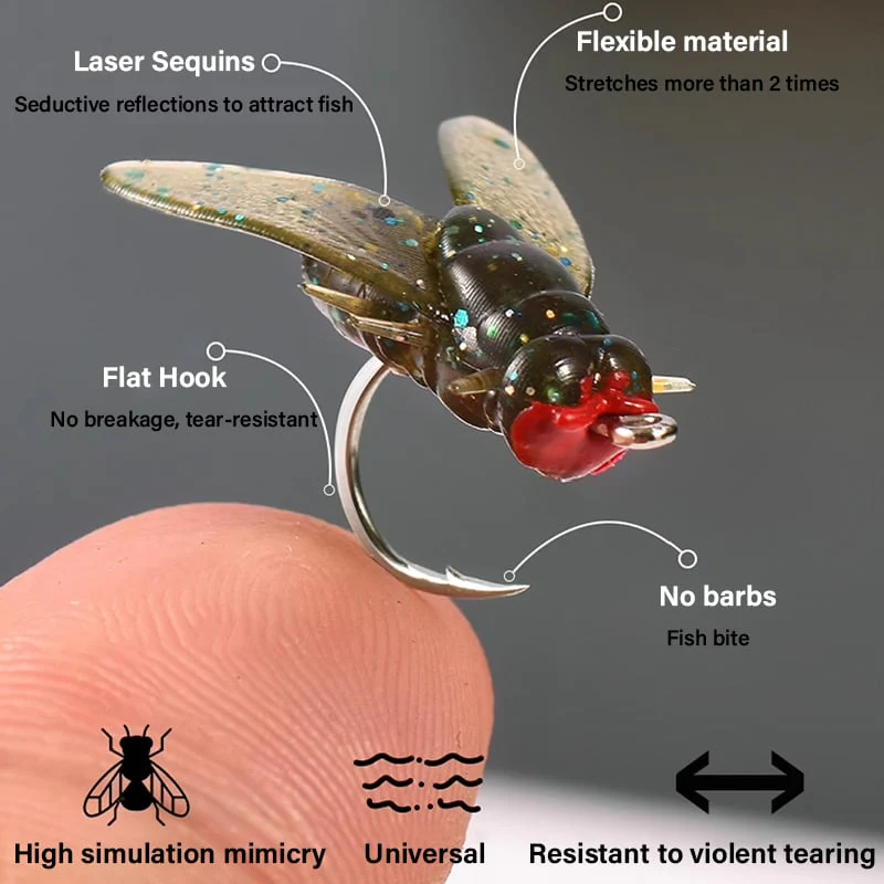 🔥Hot sale during fishing season🔥 - Simulated Flies Fishing Attractor Bait Hook - Image 15