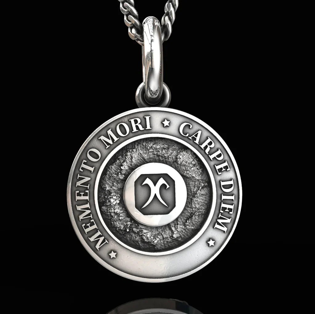 🍀 MEMENTO MORI SKULL PENDANT - Image 4