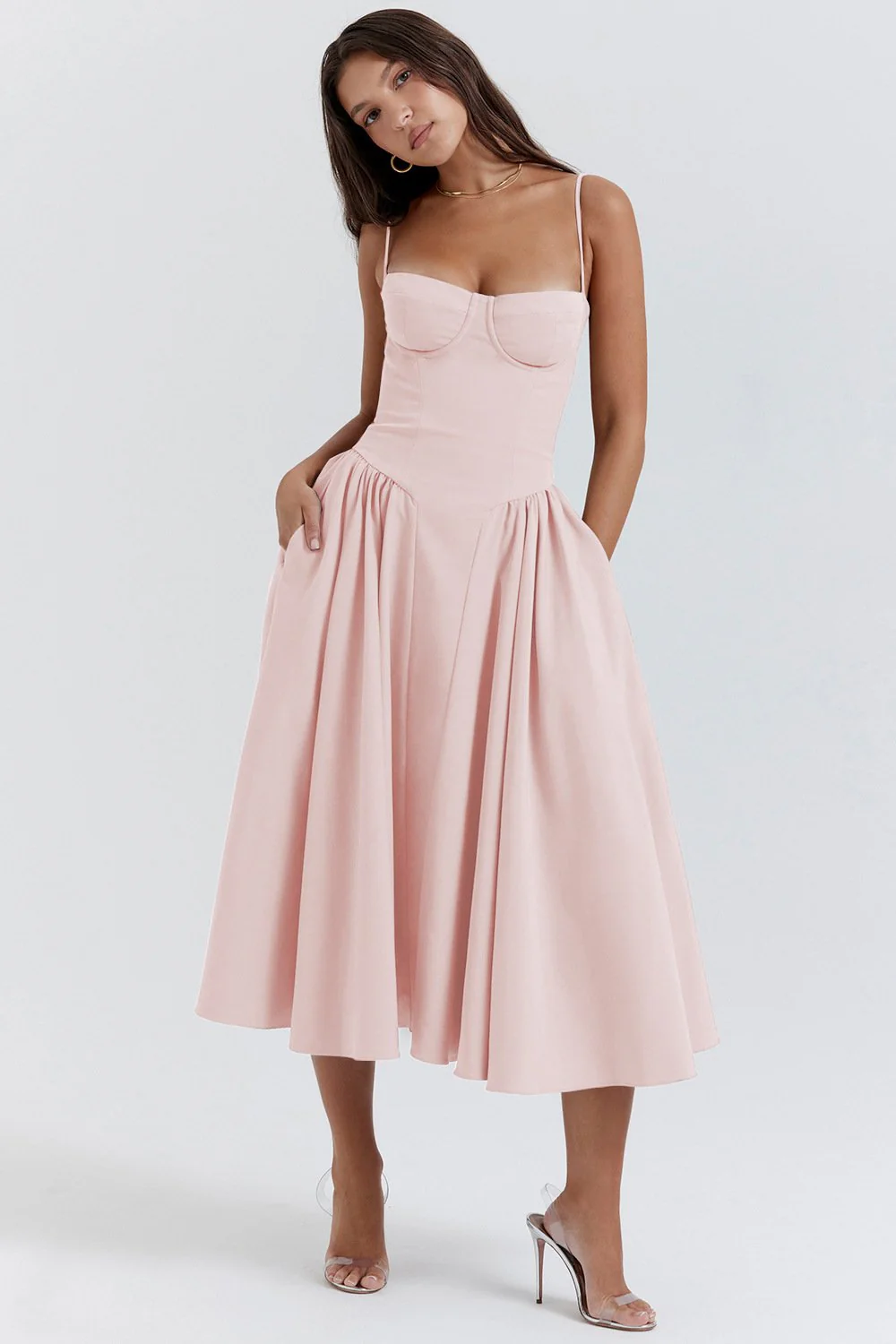 Sleeveless Corset Fit Midi Dress(BUY 2 FREE SHIPPING) - Image 15
