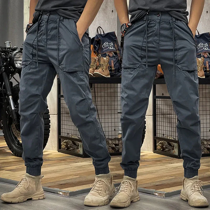 2023 SPRING MEN'S DISTRESSED SLIM FIT BIKER PANTS - Image 6