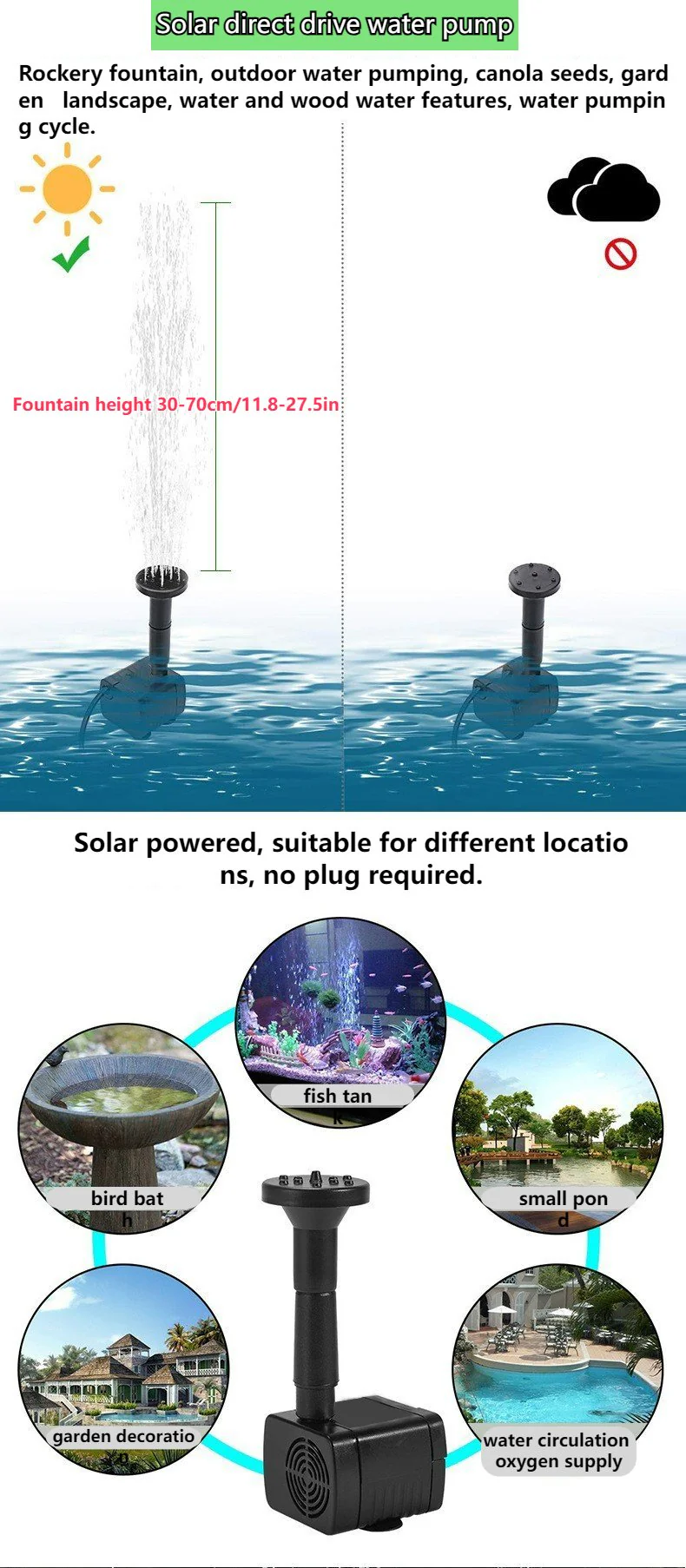 🔥BIG SALE 49% OFF🔥🔥Solar-Powered Fountain Kit - Image 12