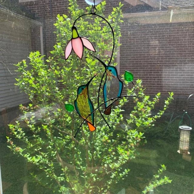 💖Mother's Day Gift- Handmade Stained Hummingbird Suncatcher - Image 10