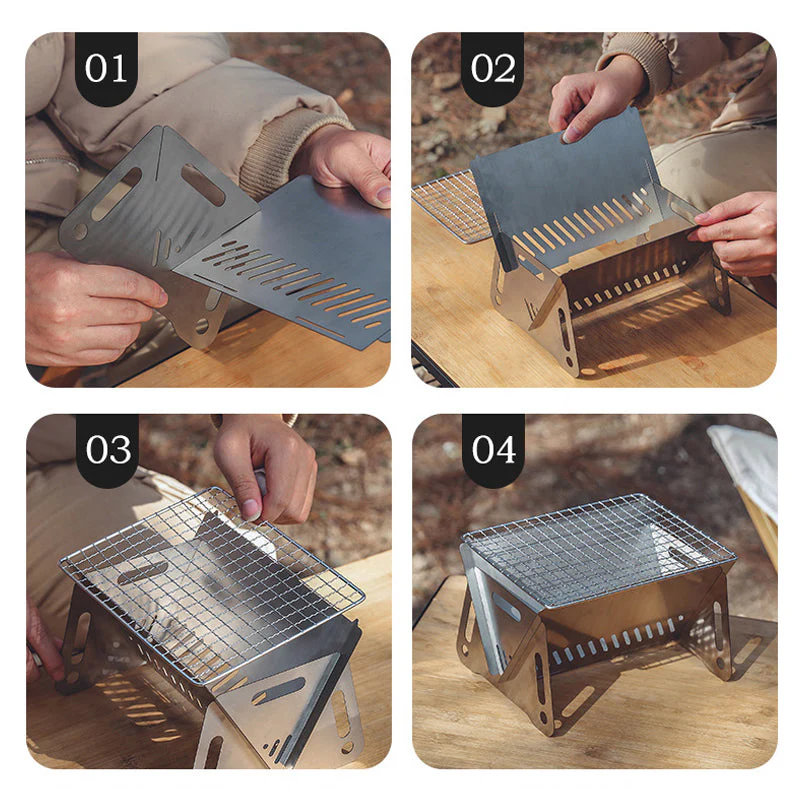 Stainless Steel Collapsible Grill - Image 2