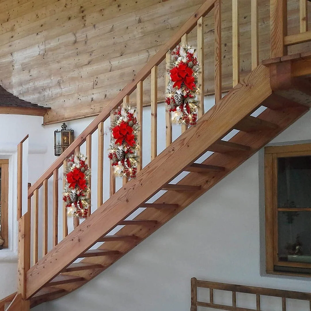 The Cordless Prelit Stairway Swag Trim-BUY 2 FREE SHIPPING - Image 6