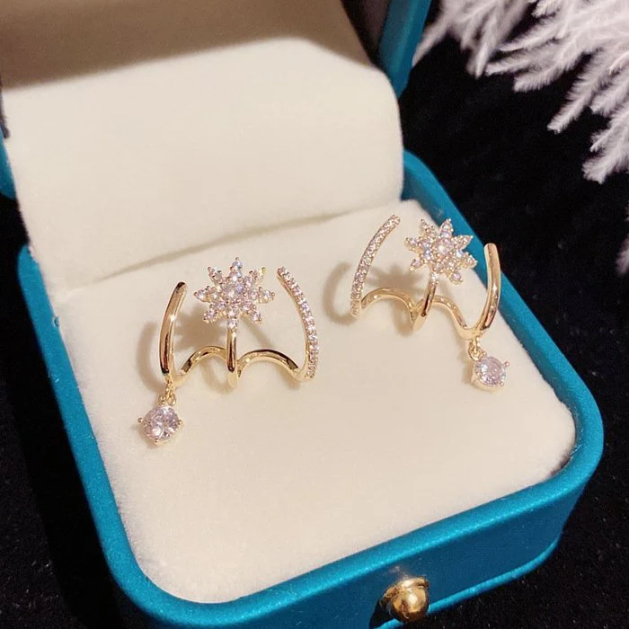 Eight Awn Star Earrings - Image 5