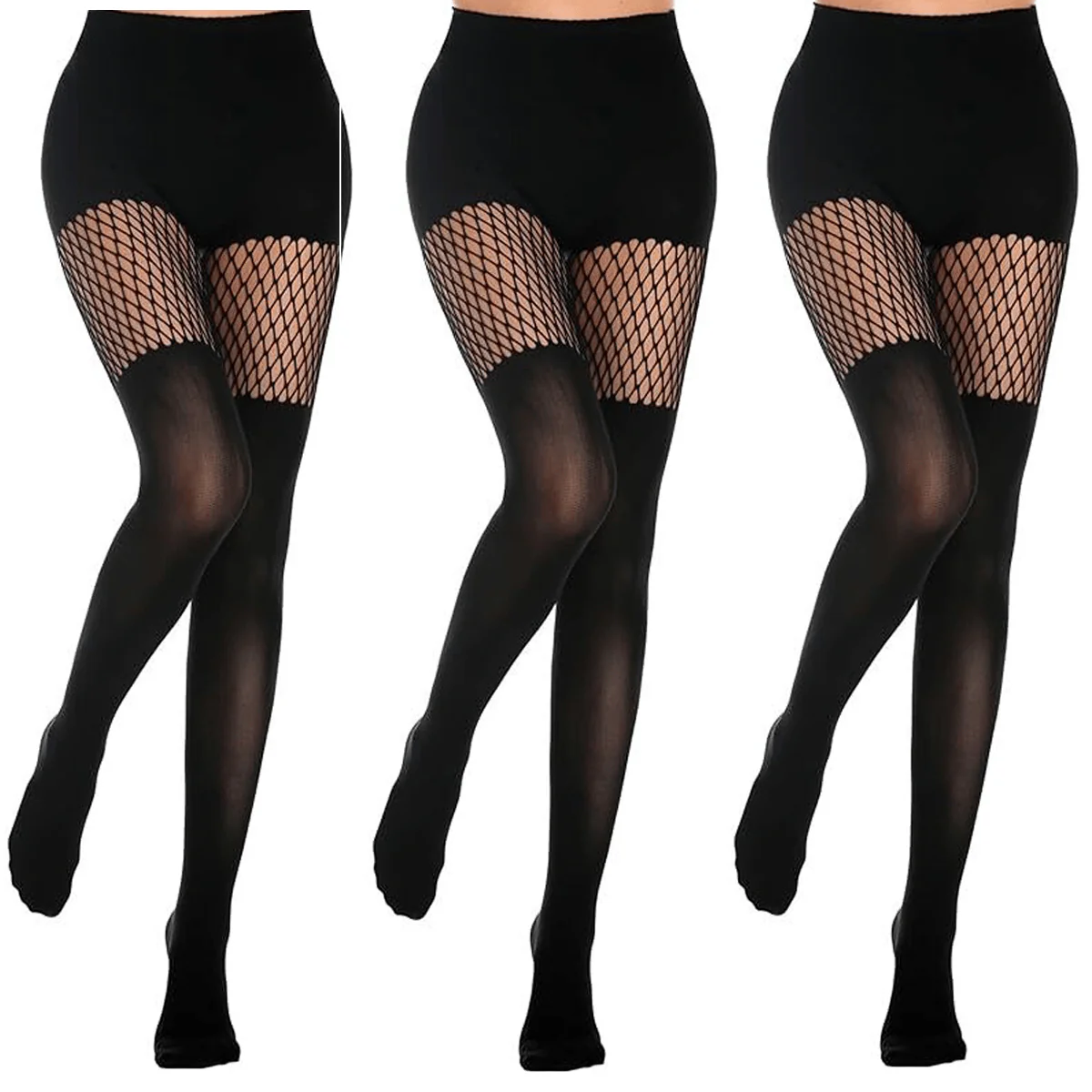 ✨🔥Women's Sexy Fishnet Mock Thigh High Stockings - Image 14