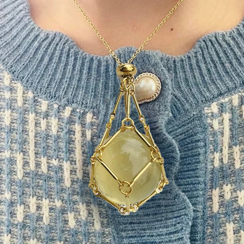 New Crystal Stone Holder Necklace - Image 12