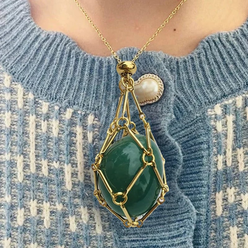 New Crystal Stone Holder Necklace - Image 15