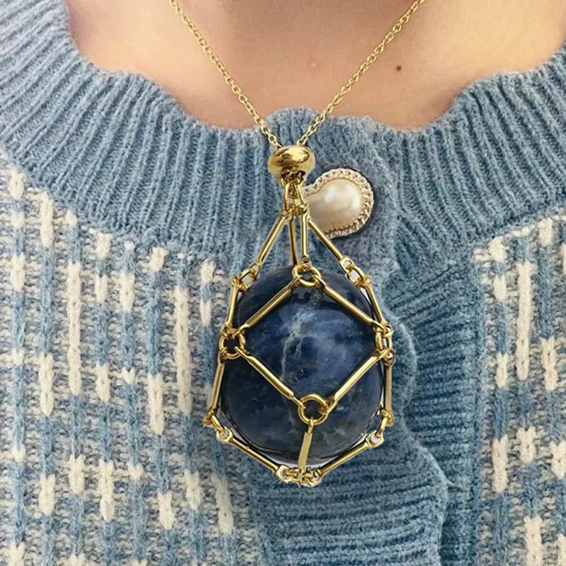 New Crystal Stone Holder Necklace - Image 16