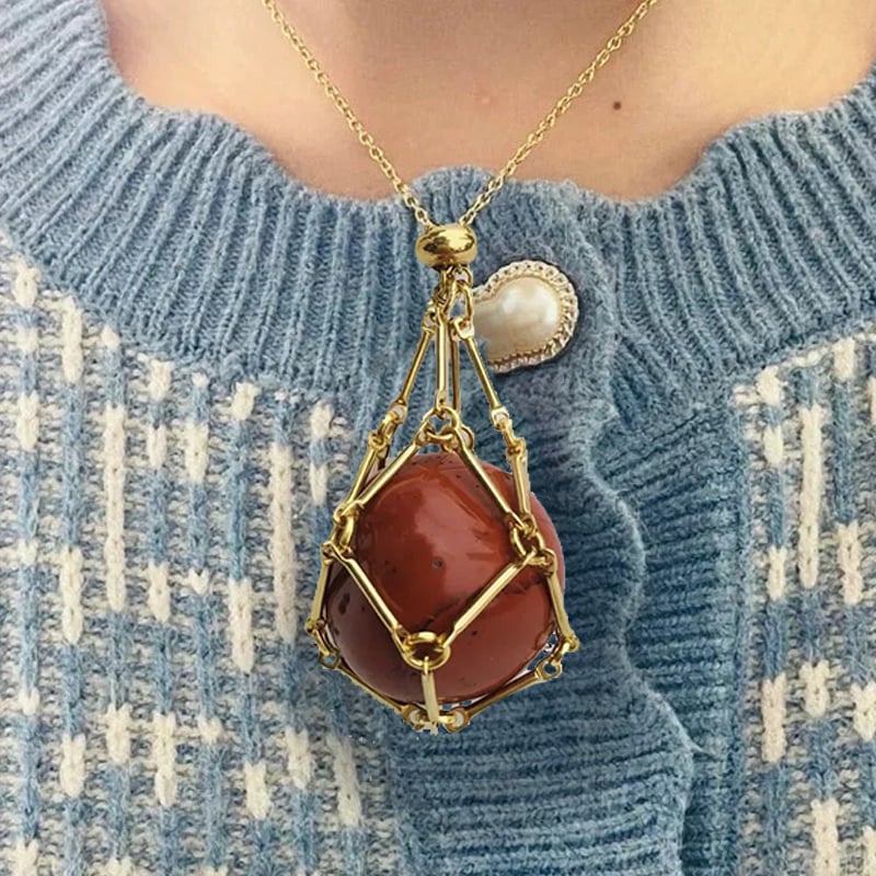 New Crystal Stone Holder Necklace - Image 17