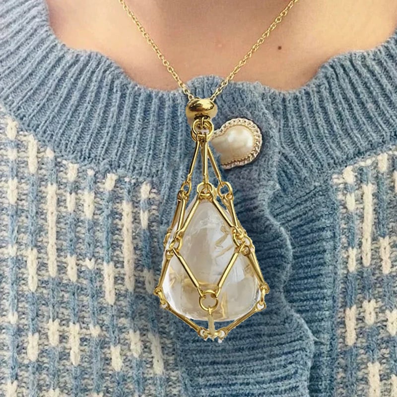 New Crystal Stone Holder Necklace - Image 18