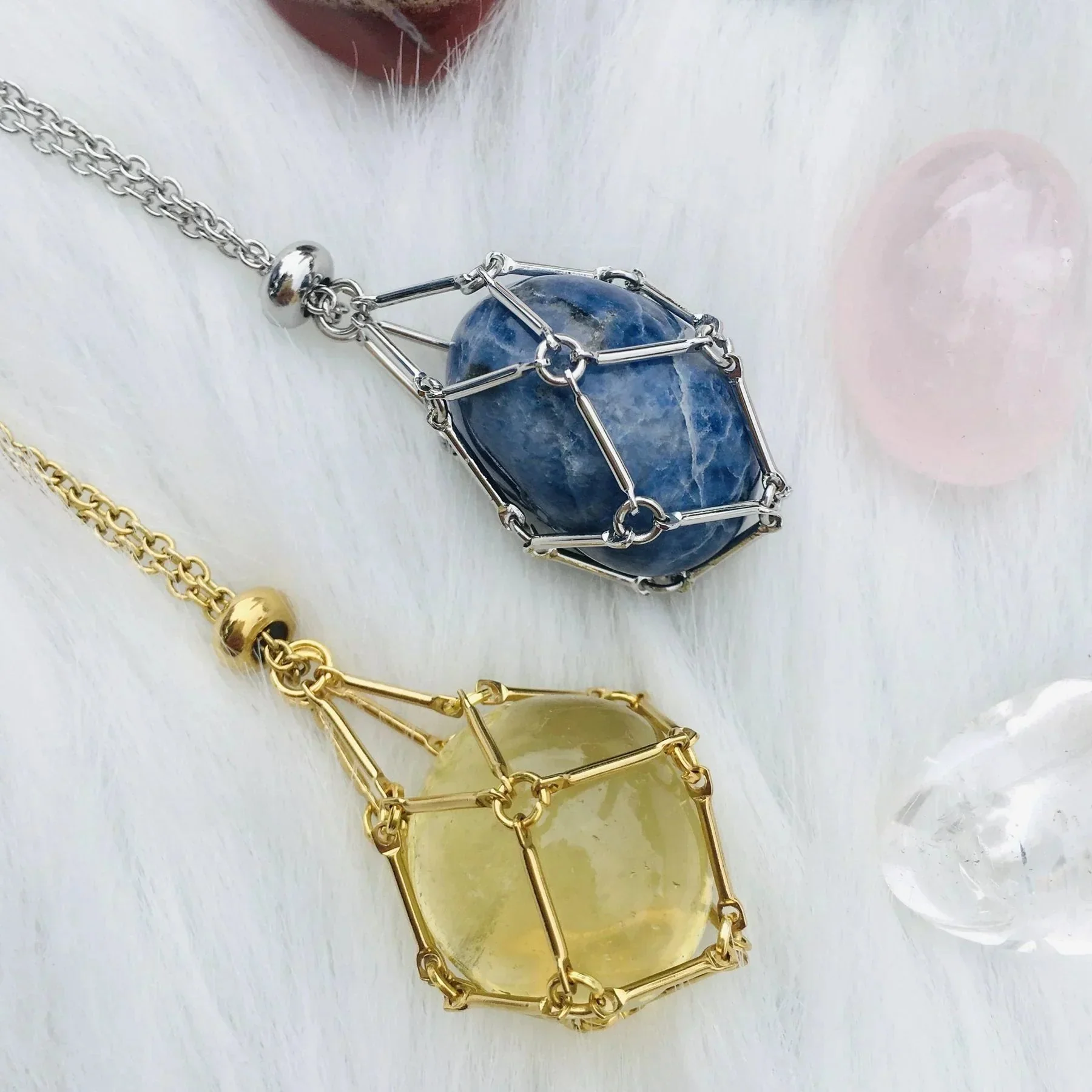 New Crystal Stone Holder Necklace - Image 2