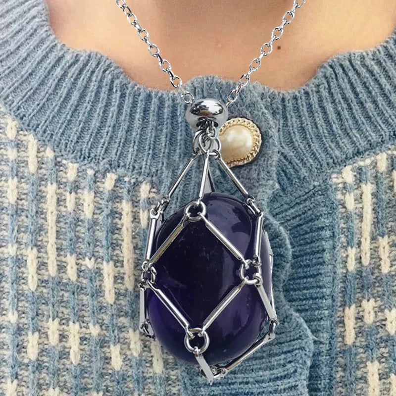 New Crystal Stone Holder Necklace - Image 21