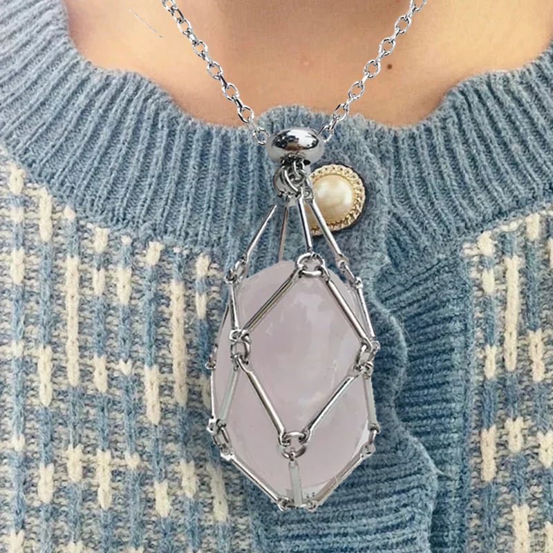New Crystal Stone Holder Necklace - Image 24