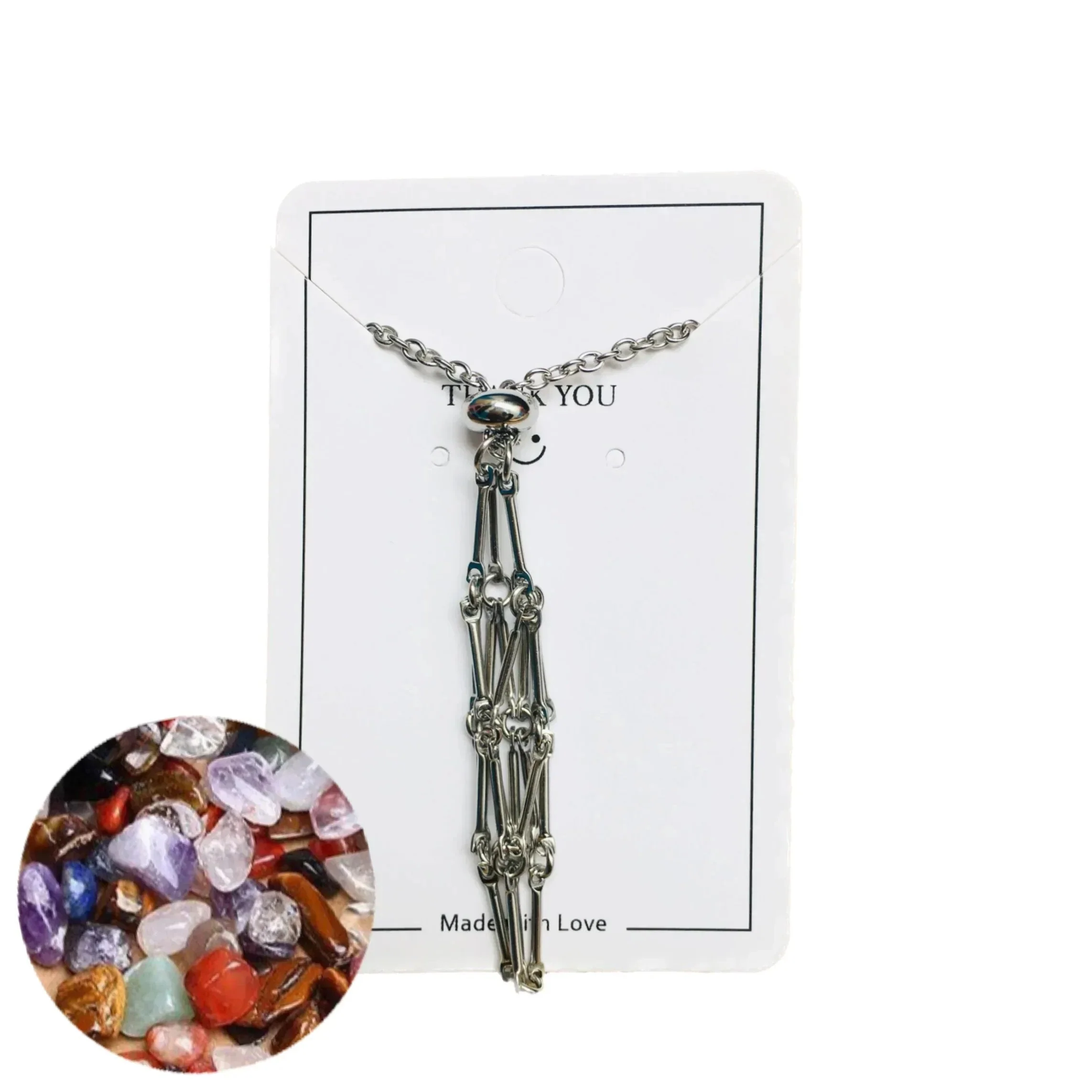 New Crystal Stone Holder Necklace - Image 30