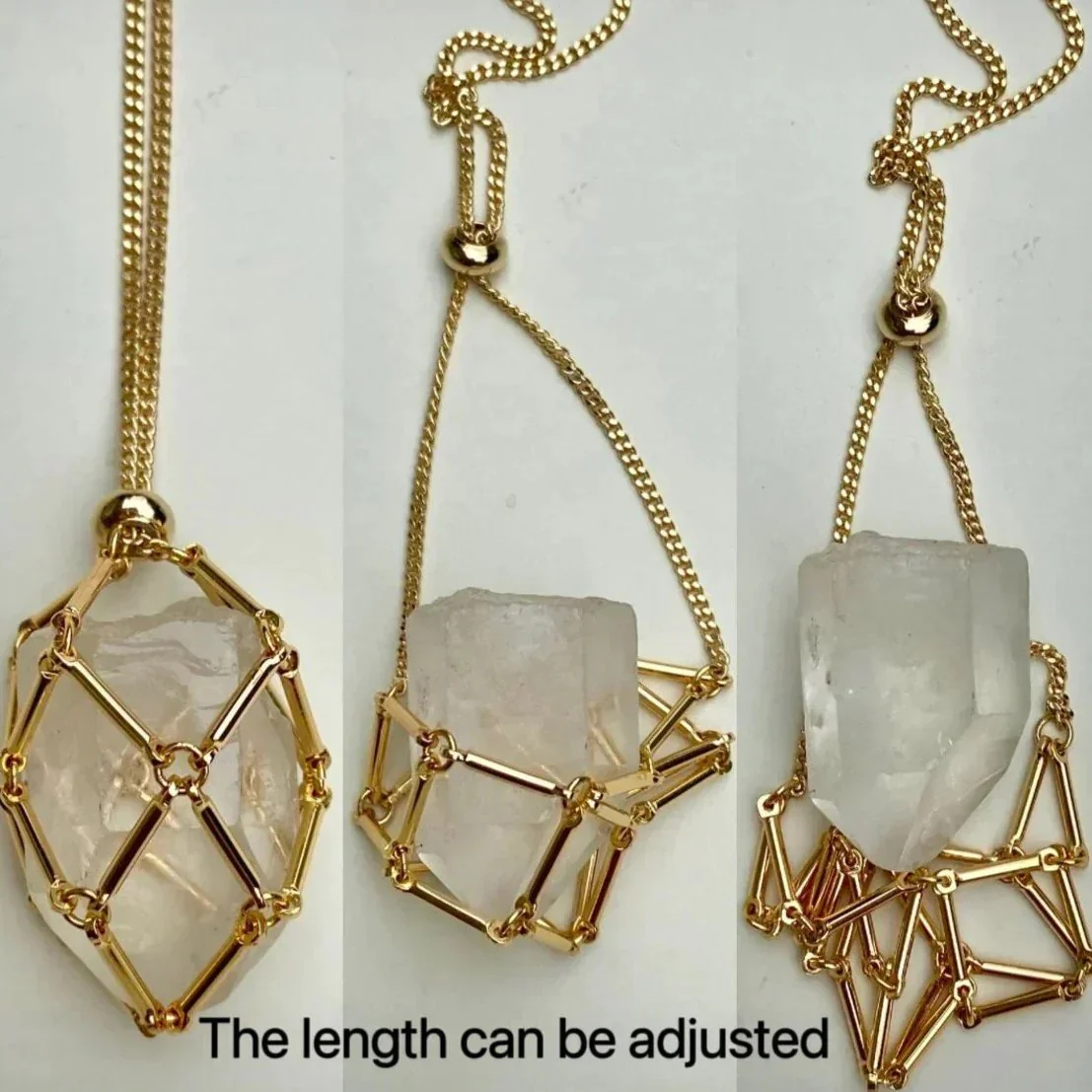 New Crystal Stone Holder Necklace - Image 4