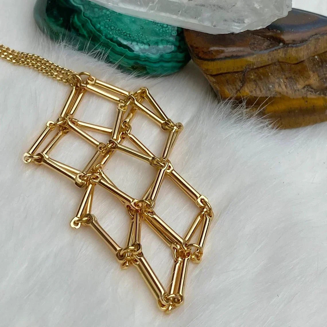 New Crystal Stone Holder Necklace - Image 6