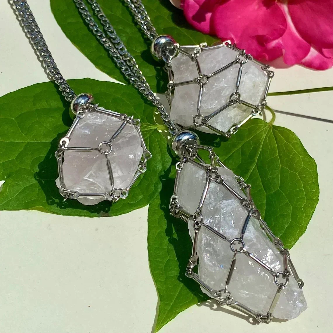 New Crystal Stone Holder Necklace - Image 9