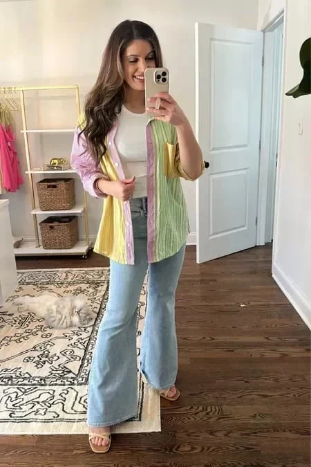 ⭐Women's 2023 Summer⭐ Ultra High Rise Stretch Flare Jean - Image 17
