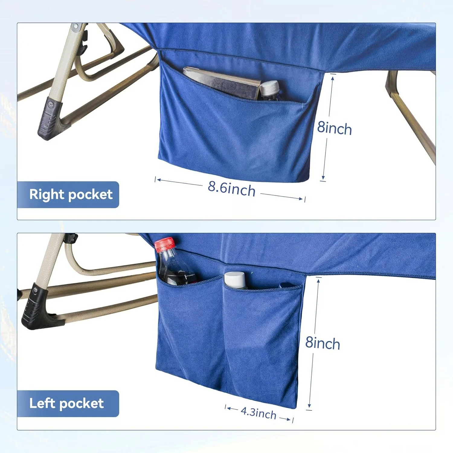 🎉Summer Hot Sale🎁Sun Lounger Towel in Bag with Pockets Storage - Image 10