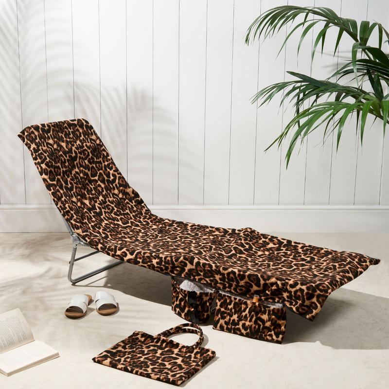 🎉Summer Hot Sale🎁Sun Lounger Towel in Bag with Pockets Storage - Image 21
