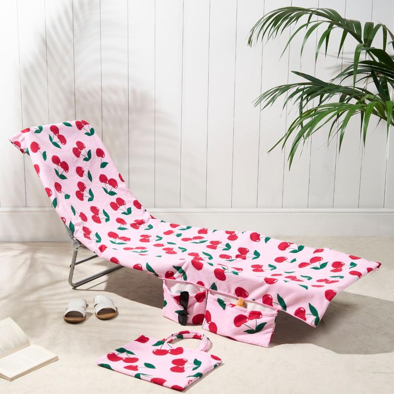 🎉Summer Hot Sale🎁Sun Lounger Towel in Bag with Pockets Storage - Image 23