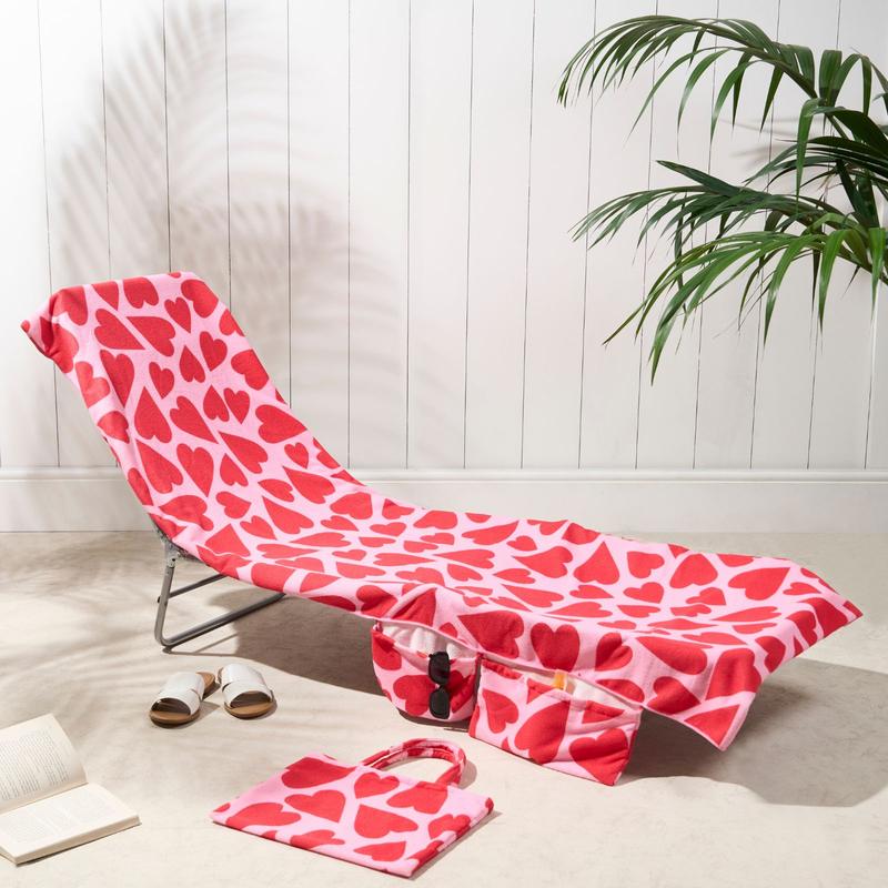 🎉Summer Hot Sale🎁Sun Lounger Towel in Bag with Pockets Storage - Image 24